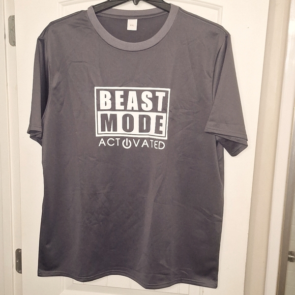 Gym Shirt / Basketball jersey/    "BEAST MODE ACTIVATED " - Picture 2 of 4